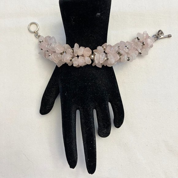 Silpada Rose Quartz Bracelet - Picture 3 of 3